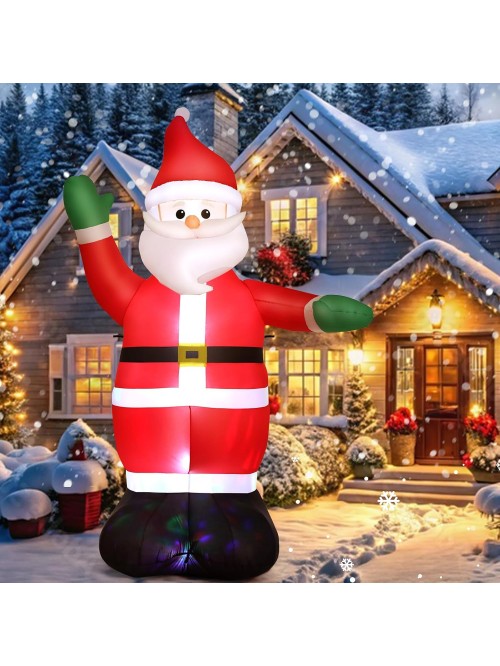 Qhomic 6FT Christmas Inflatable Santa, Inflatable...  Qhomic 6FT Christmas Inflatable Santa, Inflatable...