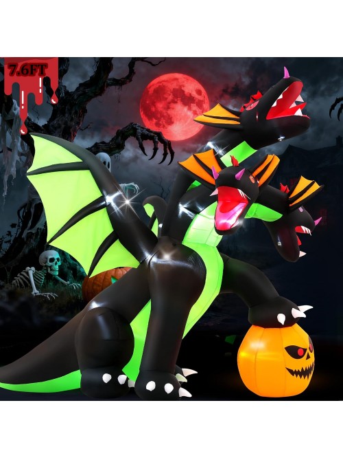 Veeboto 8FT Giant Halloween Inflatables Dragon Pum... Veeboto 8FT Giant Halloween Inflatables Dragon Pum...