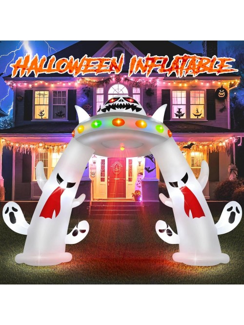 Veeboto 11FT Halloween Inflatables Archway, UFO & ... Veeboto 11FT Halloween Inflatables Archway, UFO & ...