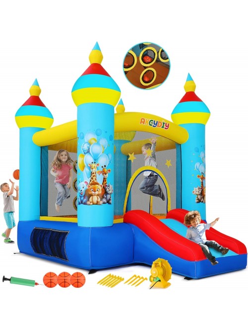 Qhomic Bounce House, Animal Themed Castle, Indoor ...